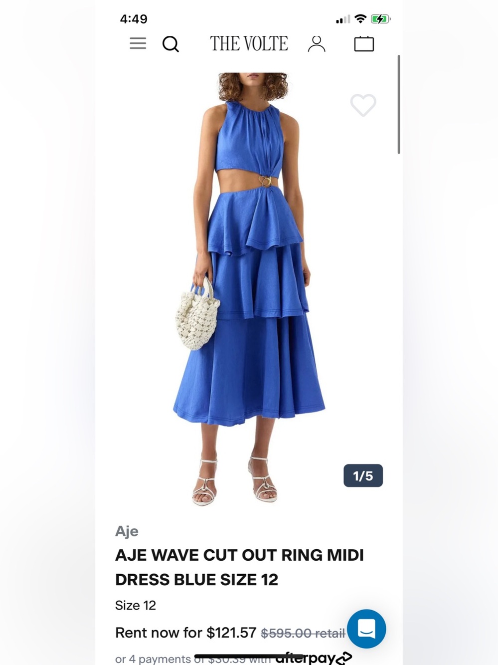 Aje Linen Blended Dress, au14=us10